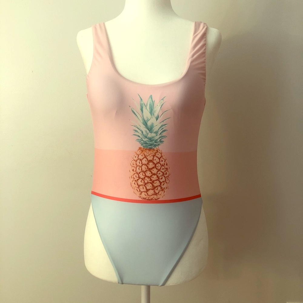 Pineapple one piece swimsuit